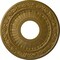 Ekena Millwork Nadia Ceiling Medallion (Fits Canopies up to 4 7/8"), Hnd-Painted Gold, 12 1/8"OD x 3 5/8"ID x 7/8"P CM12NAGLS - alternate 1
